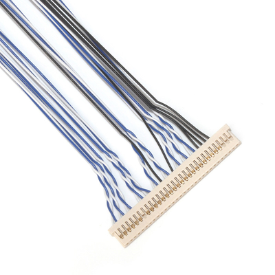 LVDS Jae Fi-X30hl To HRS Df14-30s-1.25c , Twisted Pair Electronic Cable Assembly